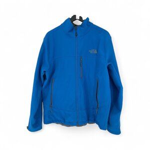 The North Face WindWall Men Jacket Blue Fleece Lining Size Large WaterProof